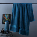 Pure Color Thick Cotton Bath Towel Set Towel Set Increased Pure Cotton Beach Towel Beauty Salon Bath Towel